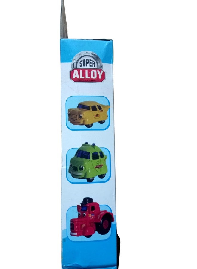 Manos Car,Scootor & Crane Pull & Push Toy for Kids Multicolor Pack of 1 (3 pc) - Image 4